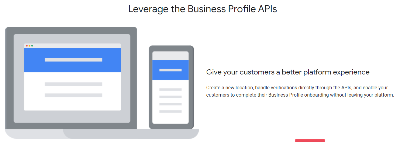 What is the Google Business API